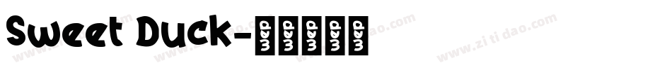 Sweet Duck字体转换